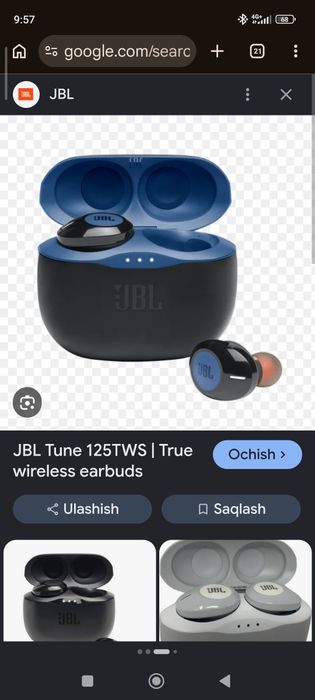 jbl tws 125  quloqchin va boshqa quloqchinlar