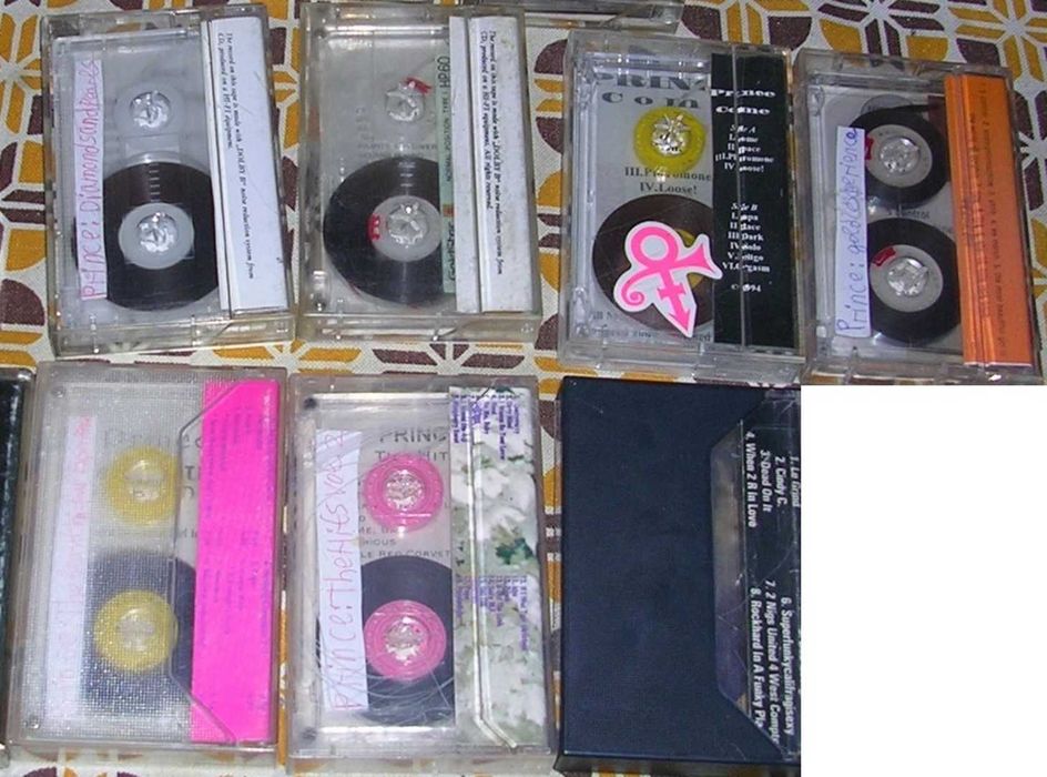 Аудио касети и видеокасета на Prince