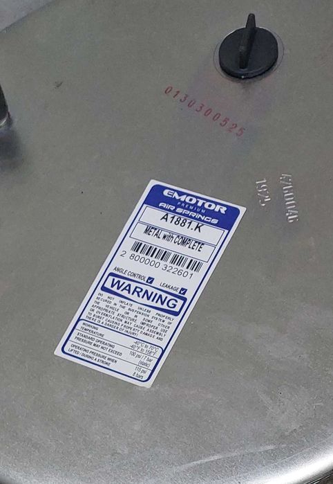 Подушка пневморессора BPW со стаканом.