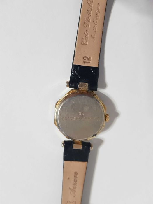 ceas damă Raymod Dior Quarz, 18 k Gold Electroplated