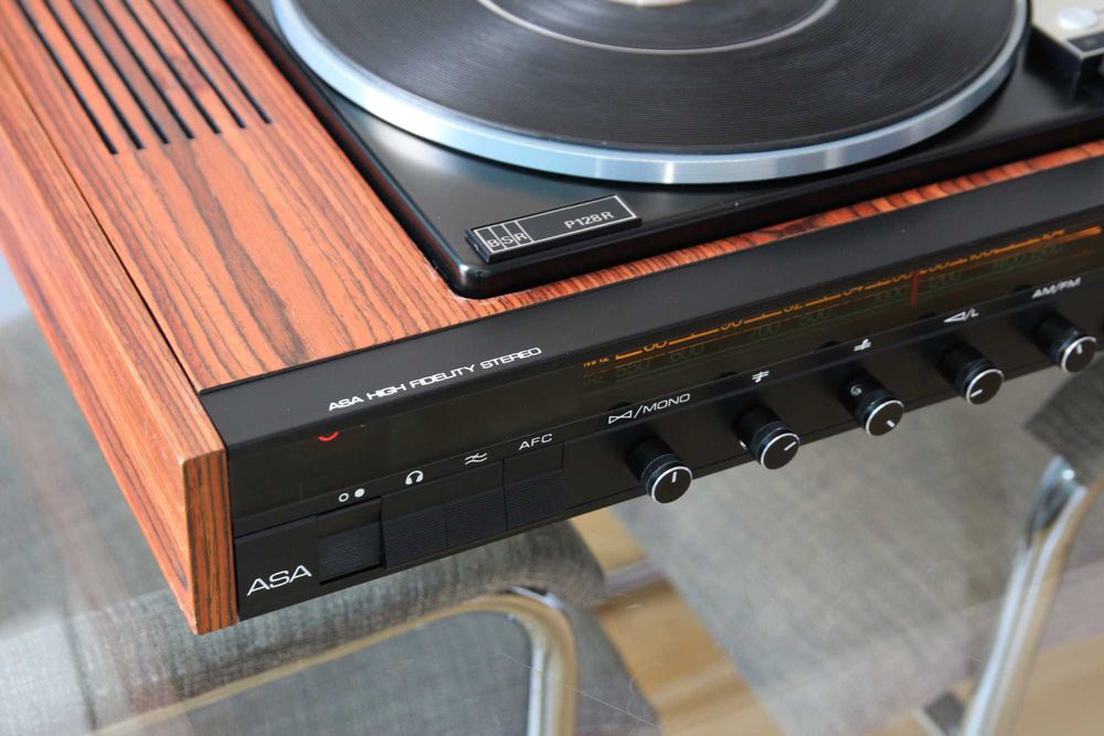 ASA 2200 Q Hi-Fi Stereo Finlanda 1974 cu pick-up englezesc BSR P 128 Professional Series si boxe Isophon HSB 5003 complet revizuit