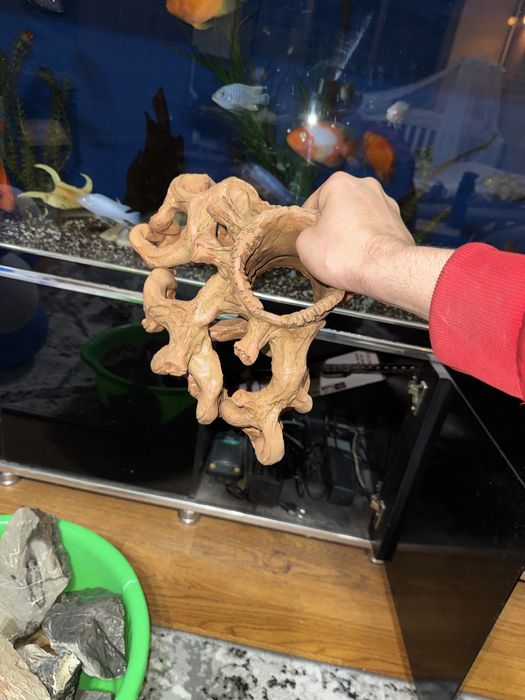 Камни для аквариума отборные, грот пень укрытие для рыбок