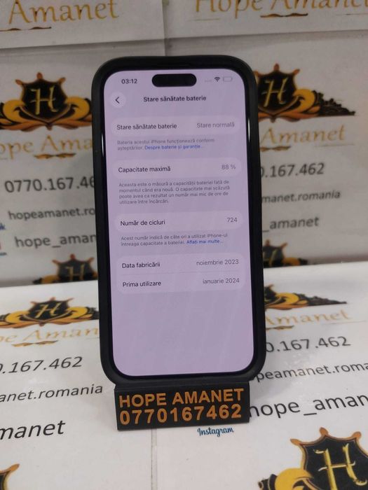 Hope Amanet P12/iPhone 15 Pro 128gb/Baterie 88% #18313