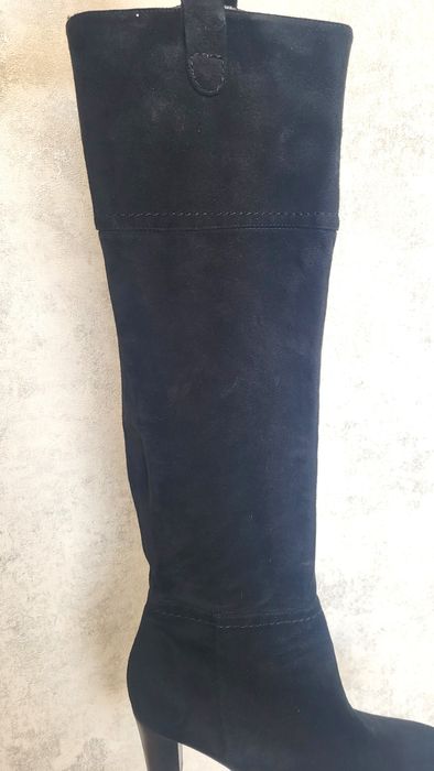 Италиански ботуши от естествен велур