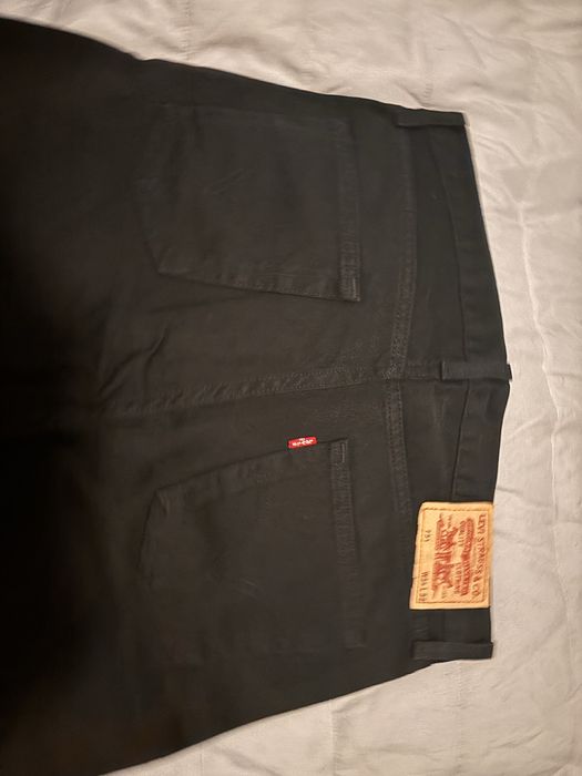 Blugi levis originali,  noi, negri, classic regular fit 34/32