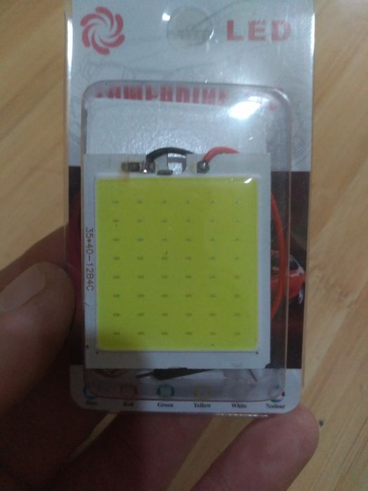 Placa led tip COB 18w/12v alb rece,6/7,5cm sau 4/3,5cm(5w),13-25ron