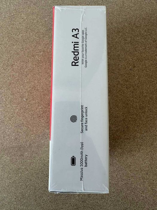 Телефон Redmi A3 Midnight Black 6.7 IPS/128GB/Нов/ДДС Фактура