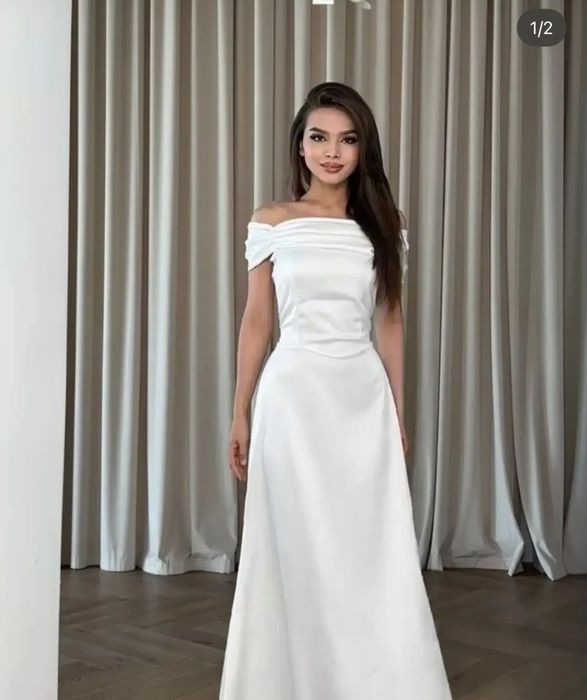 Платье белое на выпускной