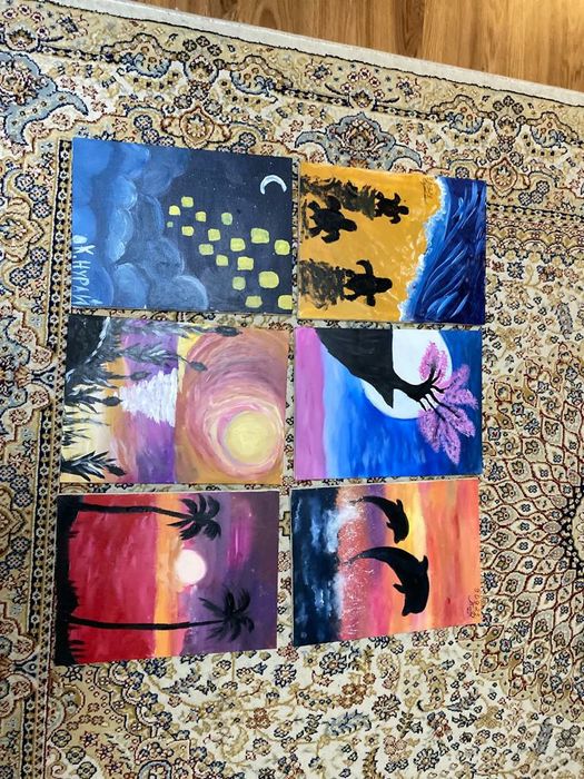 Картины нарисованные гуашью