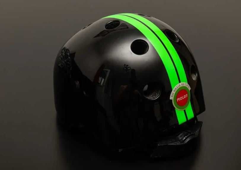 Casca Bicicleta Melon Straight Green Black