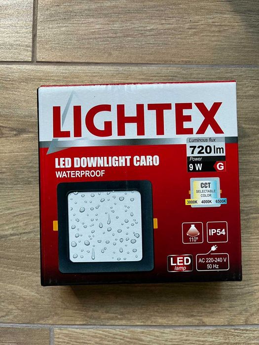 Компмект от 19 бр. нови влагозащитени LED лунички LIGHTEX CARO – 9W, 12W и 18W