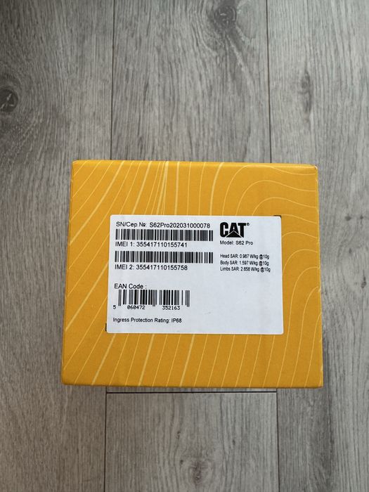 Telefon rezistent la socuri de santier constructii CAT S62 PRO antisoc antipraf antiapa cu CAMERA TERMALA impecabil ca nou perfect functional