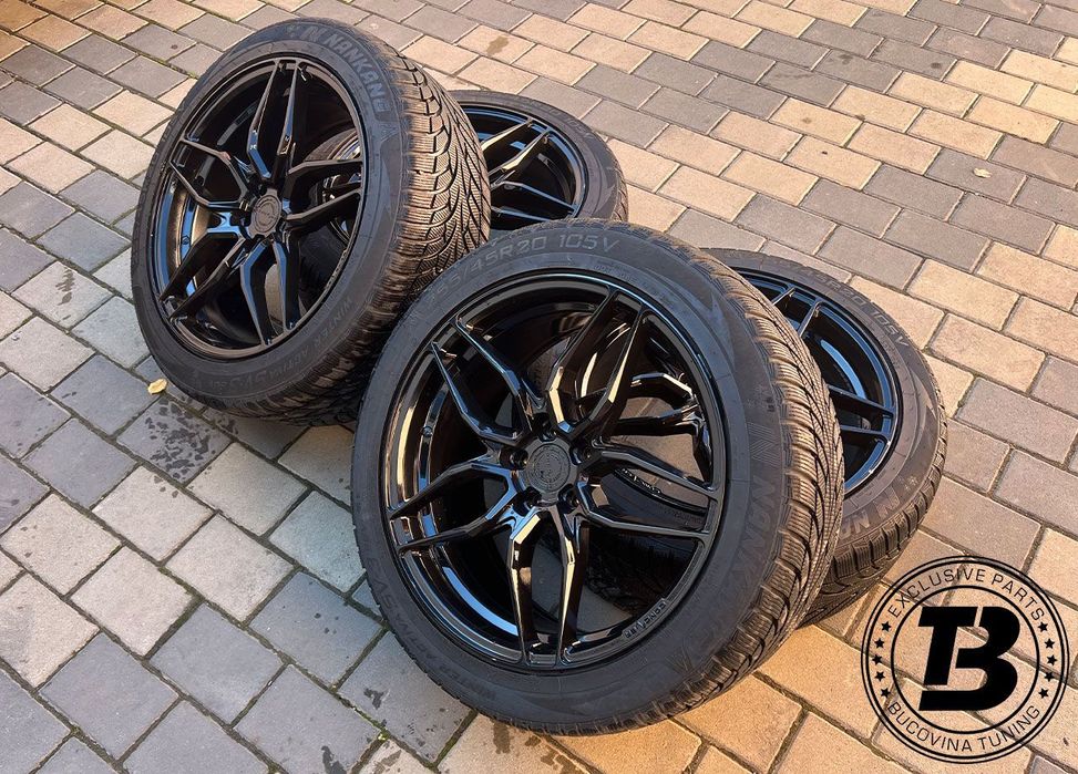 Set Jante Aliaj Concaver CVR3 R20 5X112 cu Anvelope Iarna 255/45/20