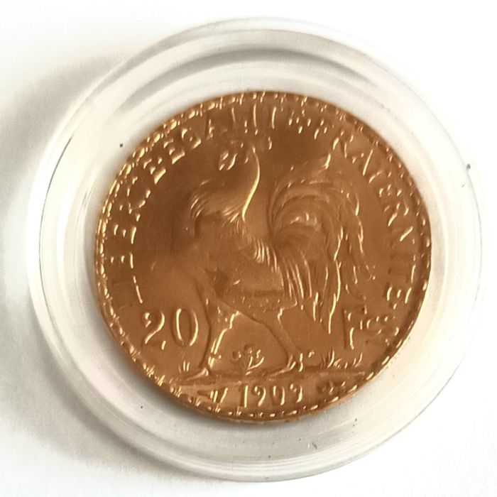 Monedă aur 20 fr.