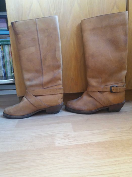 Cizme din piele, marimea 35