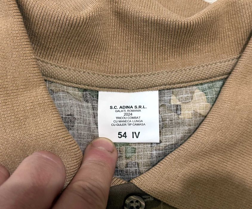 Tricou Combat MApN Original Maneca Lunga 54 Talia IV Nou ADINA SRL