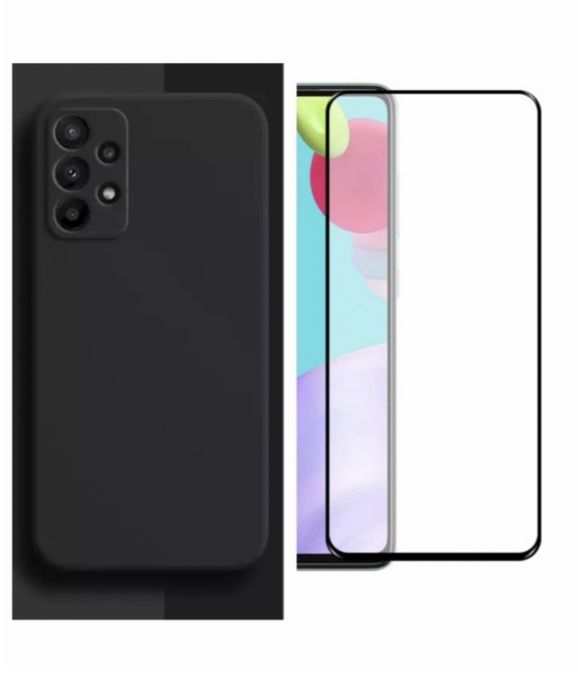 Husa Camera Safe Alcan si Folie Sticla 22D Samsung A13/A15/A33/A34/A36