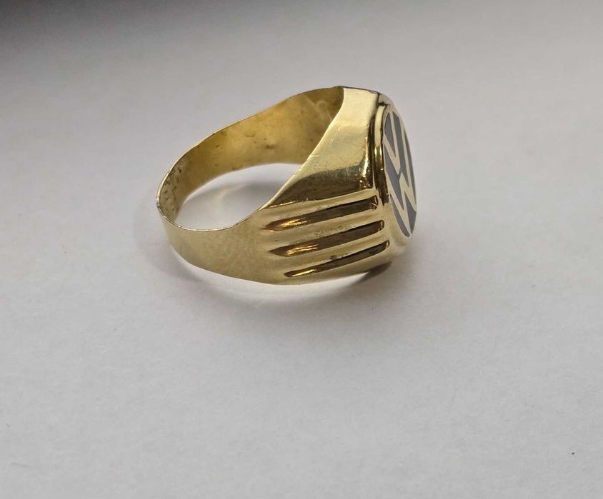 Златен мъжки пръстен 14 карата Volkswagen
