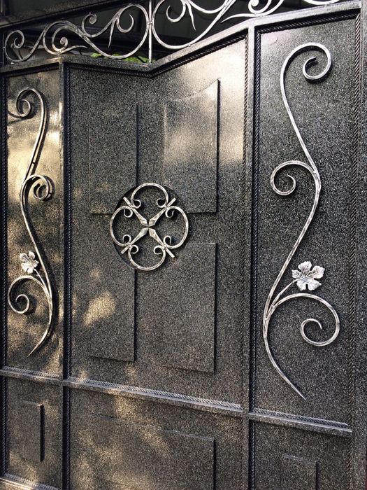 Покраска ворота забор