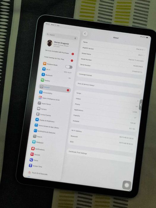 iPad Air Gen 6 | 11 inch (2024) | 128GB + Apple Pencil