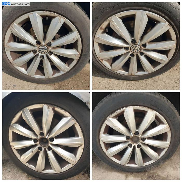 Set 4 Jante Roti Aliaj 235 45 17 R17 5x112 7.5Jx17H2 ET47 Skoda Superb 1 2002 - 2008 [0406]