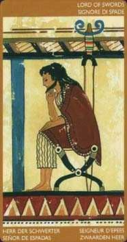 Civilizatia Etrusca Carti de tarot format mare,colectie ed lim-SIGILAT