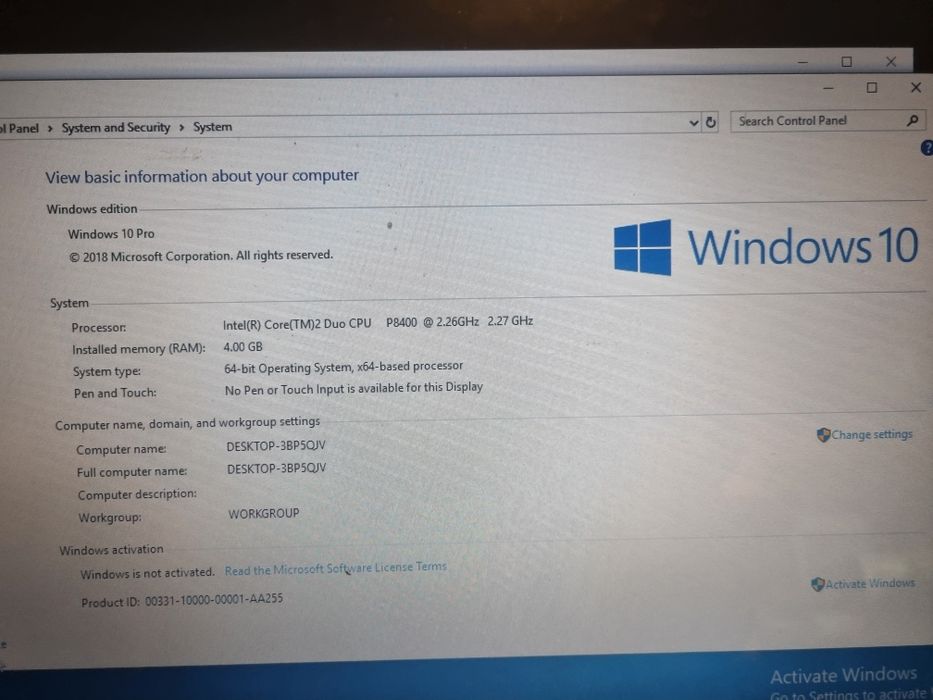 Laptop hp cu ecran mare