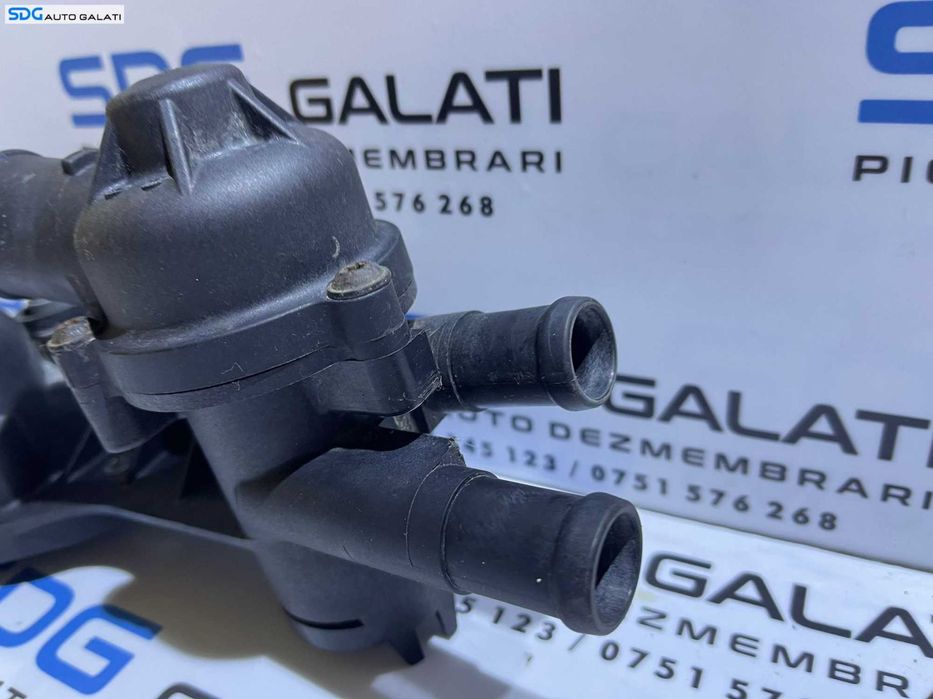 Corp Carcasa Termostat cu Senzor Temperatura Apa Skoda Fabia 2 1.2 BBM BZG CEVA CHFA CGPA CGPB CHTA CJLA 2007 - 2015 Cod 03C121111B[S0334]