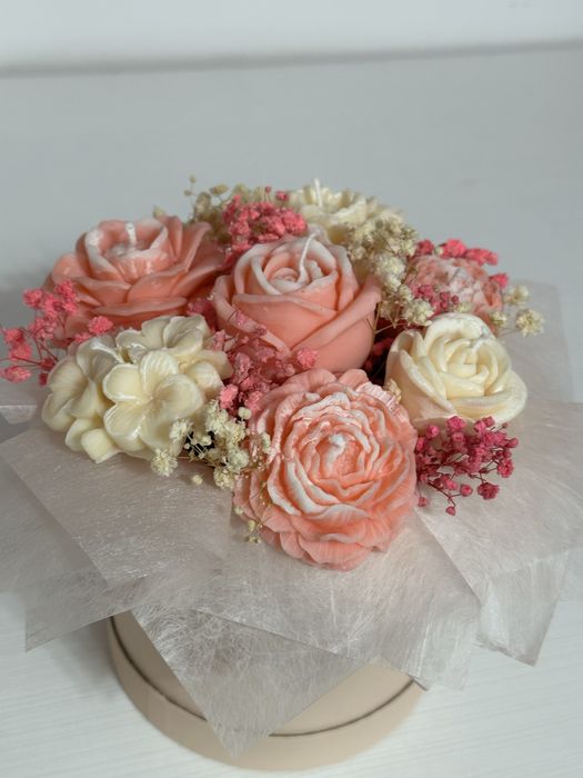 Букети от ароматни соеви свещи