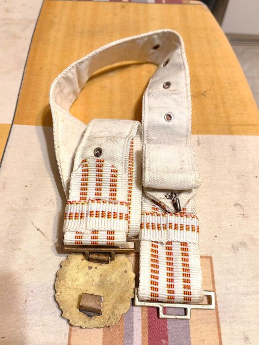 Оригинален Български Военен Офицерски Соц Параден Колан 1970те г