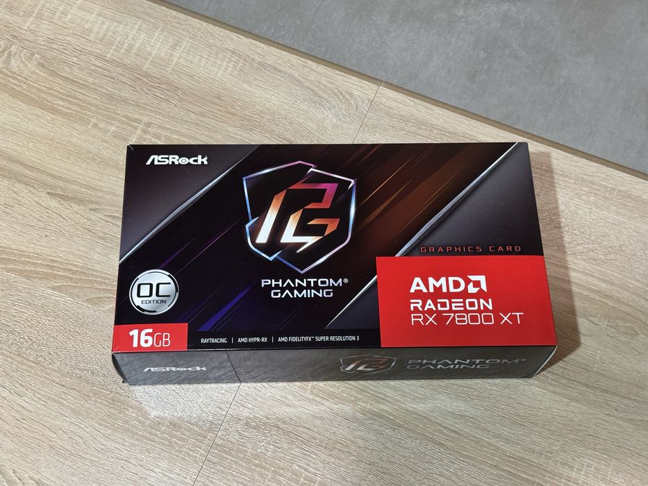Видео карта Asrock 7800xt 16gb Phantom Gaming