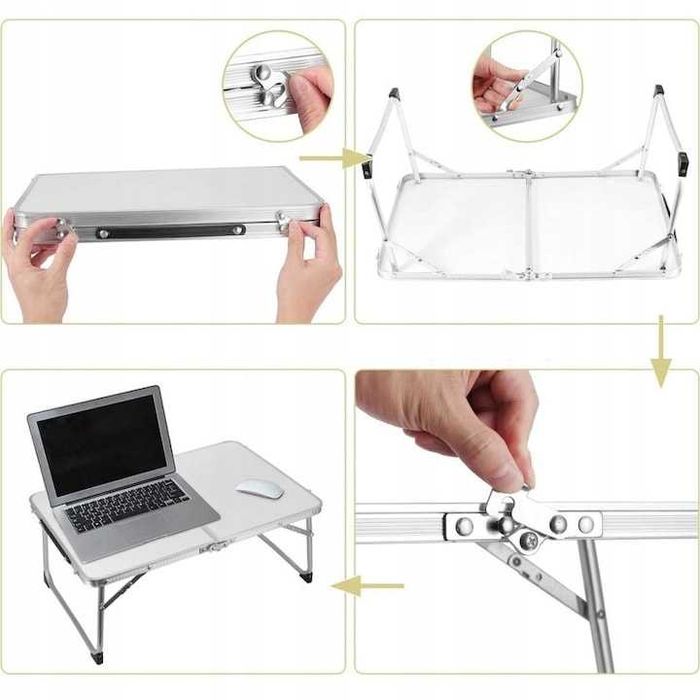 Masa pliabila camping tip valiza portabila din aluminiu usoara 60x40cm