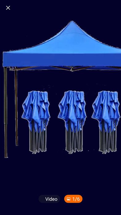 Cort pavilion pliabil 3 x 3 gradina pescuit targ NOU SIGILAT CALITATE!