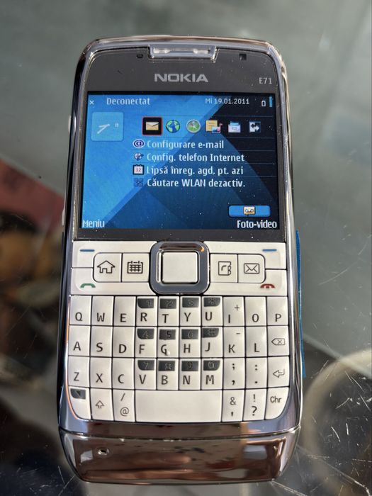 Vând Nokia E71 alb, liber de rețea
zero minute