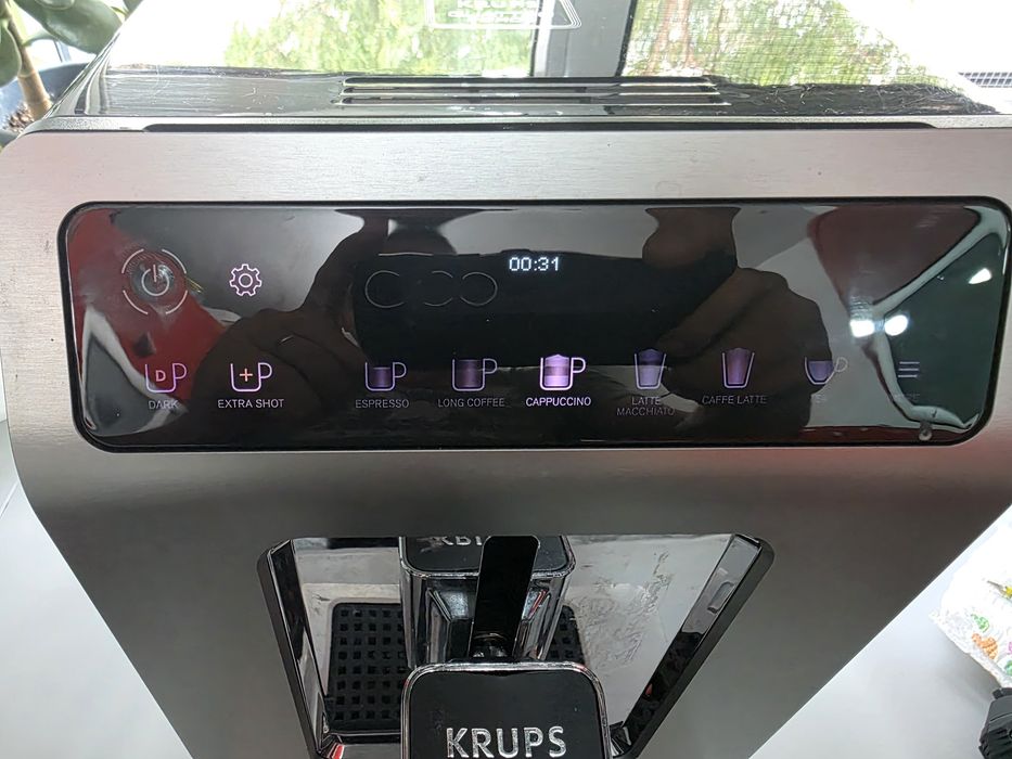 Espressor automat KRUPS Evidence Plus EA894T10, 2.3 L, 1450 W, 15 bari, Argintiu/ Negru