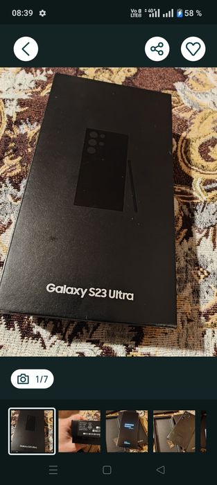 Samsung S23 ultra fisurat capac spate 12/512 GB