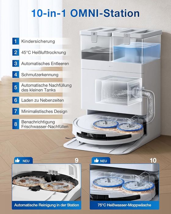 ECOVACS DEEBOT T50 Omni Gen2 Прахосмукачка робот