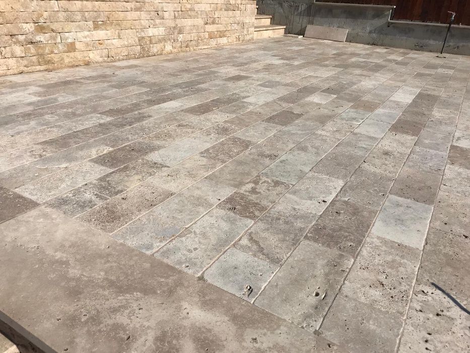 Piatra naturala pentru soclu/fatade/gard/travertin Split Face 7,5cmxLL