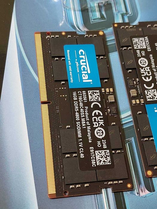 32GB DDR5 4800MT/s, 5600MT/s - RAM памет (SO-DIMM, за лаптоп)