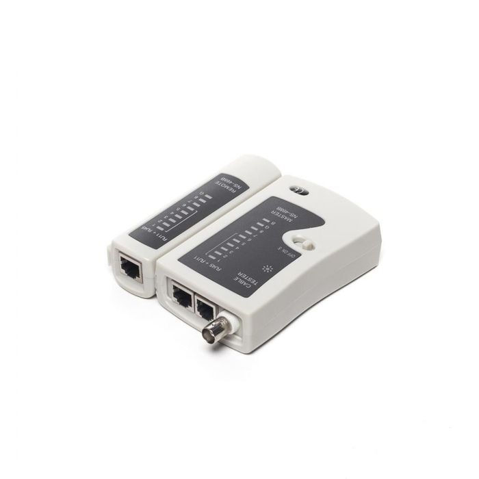 Tester Cabluri Netrack,RJ11/RJ12/RJ45 BNC/UTP/FTP/STP,Nou Alb cu Negru