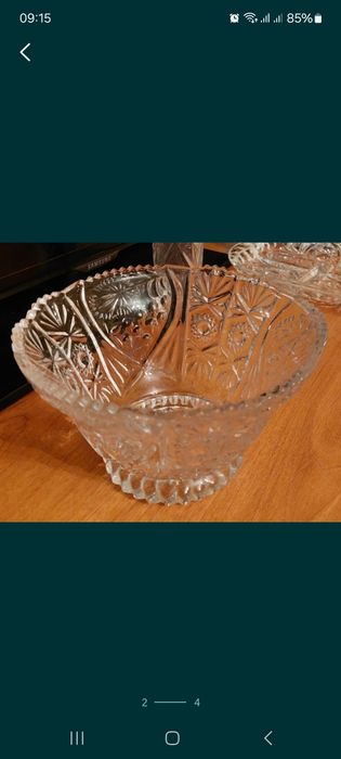 Салатница хрустальная