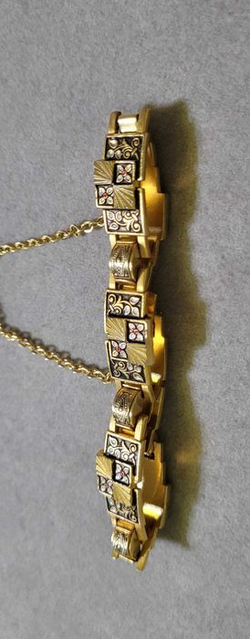 Brățară Toledo Damascene, placată cu aur, anii '60