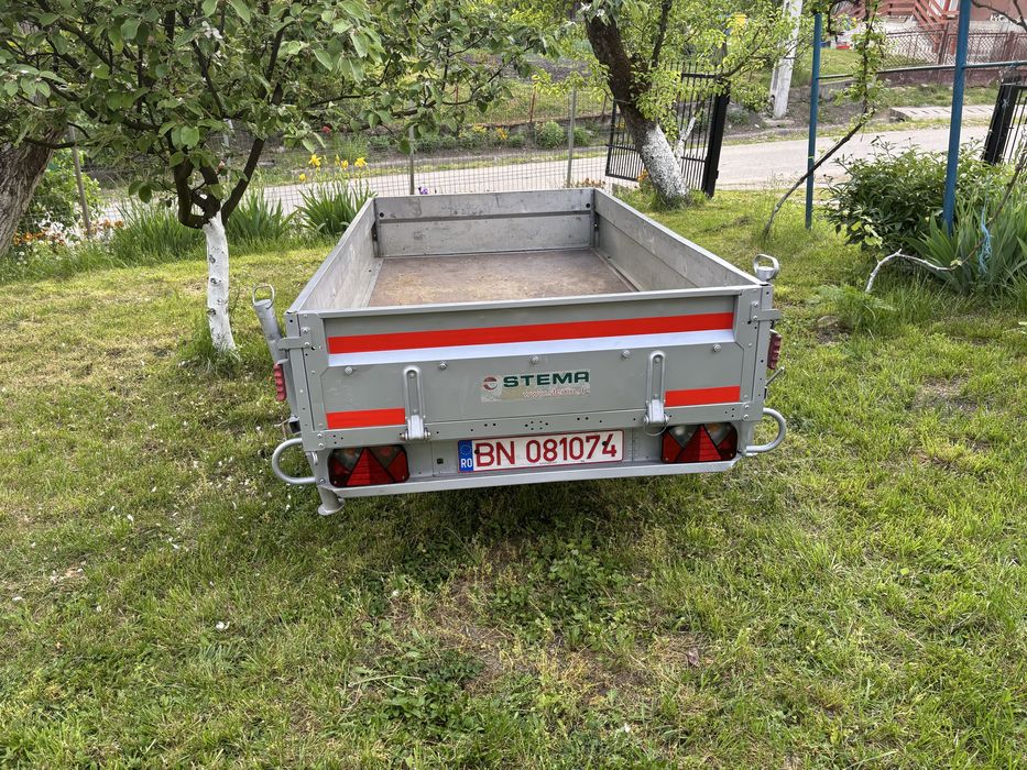 Remorca stema 1000kg cu frana pe carlig