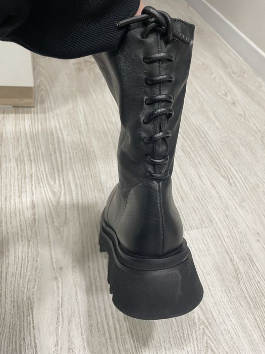 Ботинки кожаные ZARA