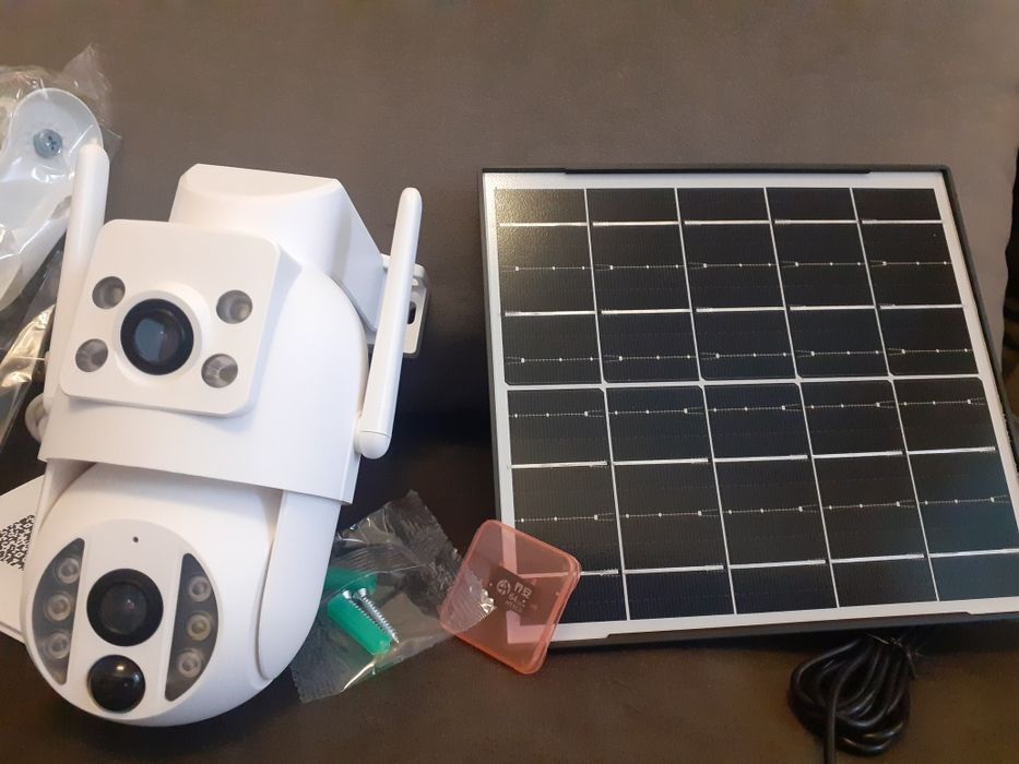 Camere de supraveghere cu panou solar warless și cu siim