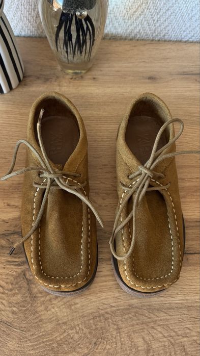 Детски кожени мокасини Zara номер 31