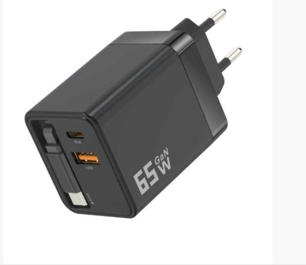 65W GaN PD 3.0 Ултра Бързо Зарядно за Смартфони MacBook Pro и Лаптопи