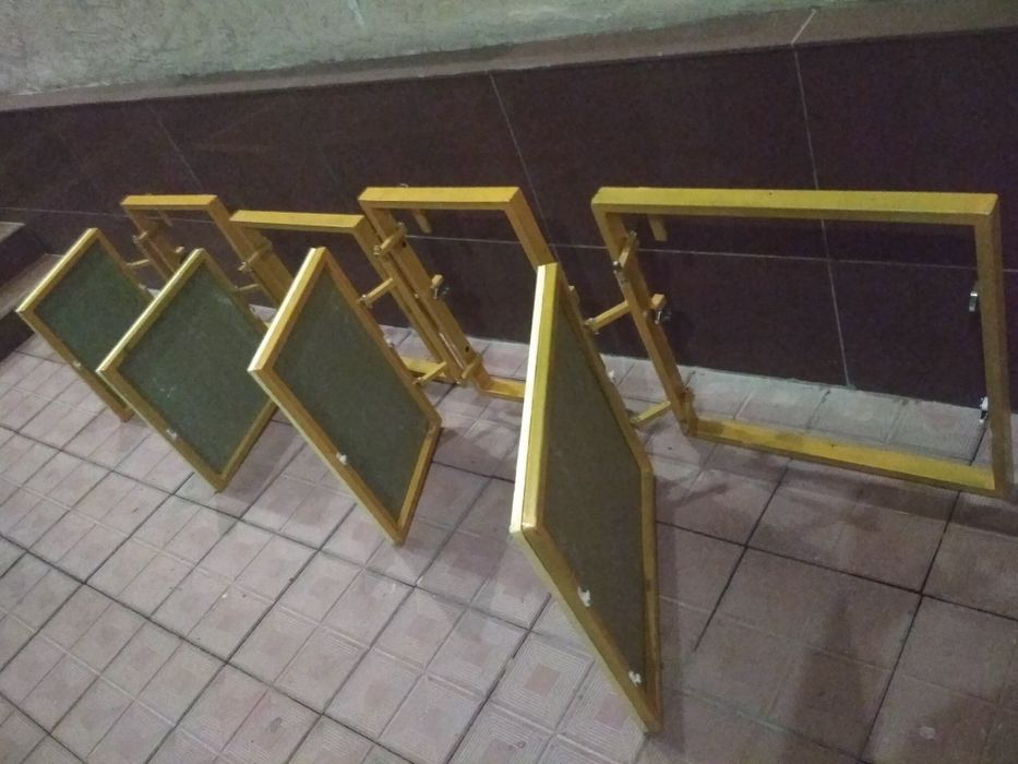 Люк невидимка под плитку кафеля и керамогранита В 60 см  Ш 30 см