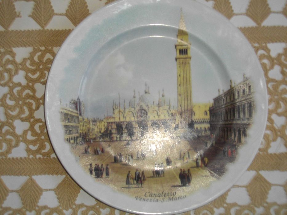 ф260мм-Нова-Canaletto - Venezia - S.Marco-Порцеланова Чиния-Италия