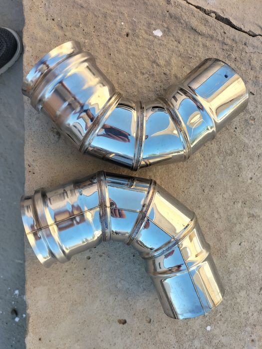 Отвод дымоход для котла 80мм